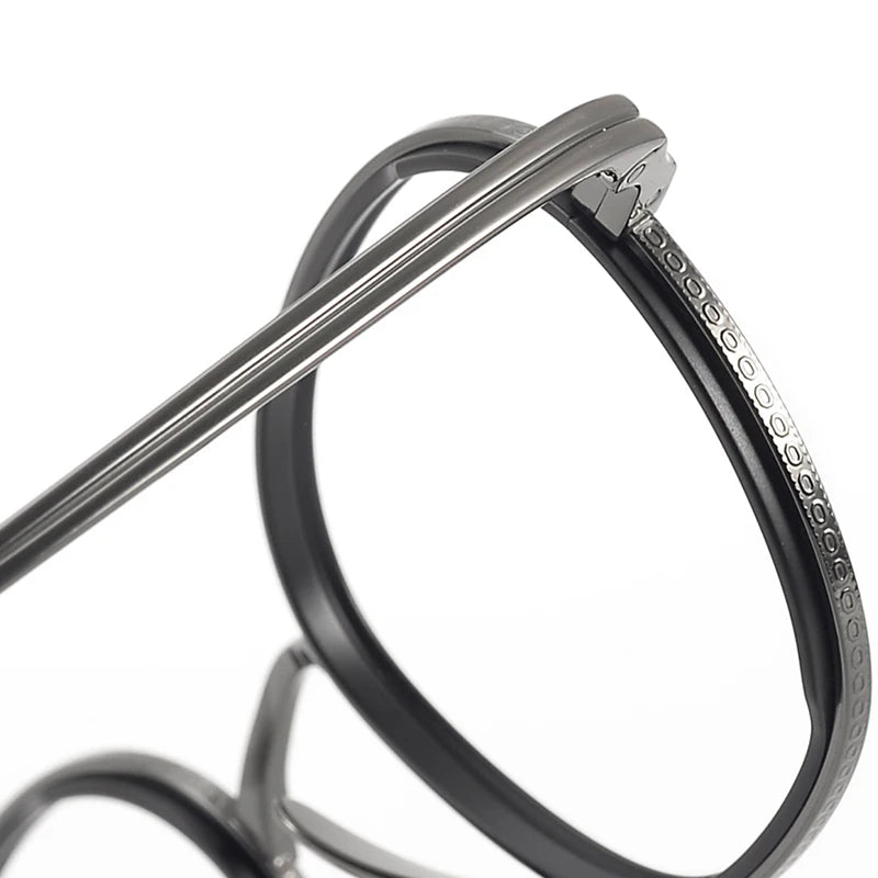 Muzz 1234 unisex oval pure titanium prescription eyeglasses — view 8