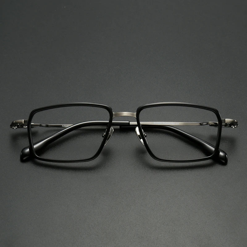 Muzz SH0061 unisex square titanium prescription eyeglasses — view 6