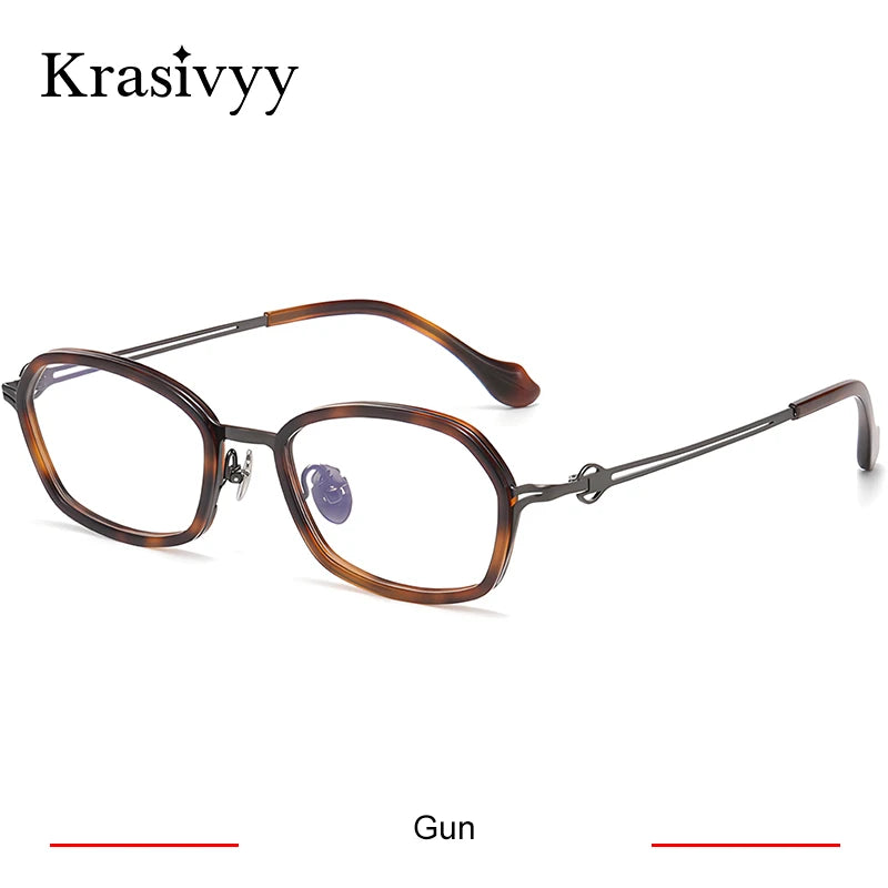 Krasivyy Unisex Full Rim Oval Titanium Prescription Eyeglasses ARLT6087 - view 10