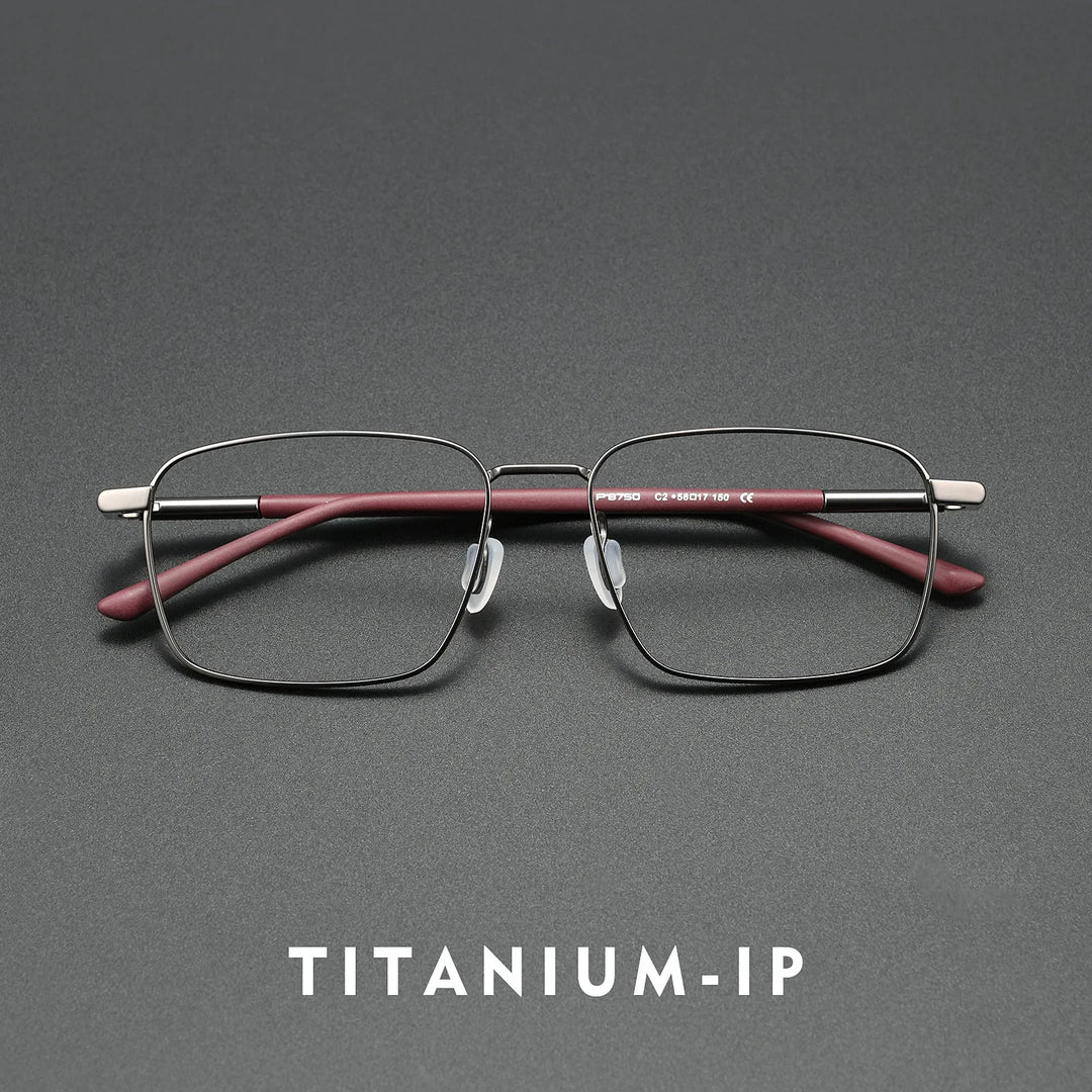 Bclear Men Full Rim Square Titanium Eyeglasses BSF-P8750JS