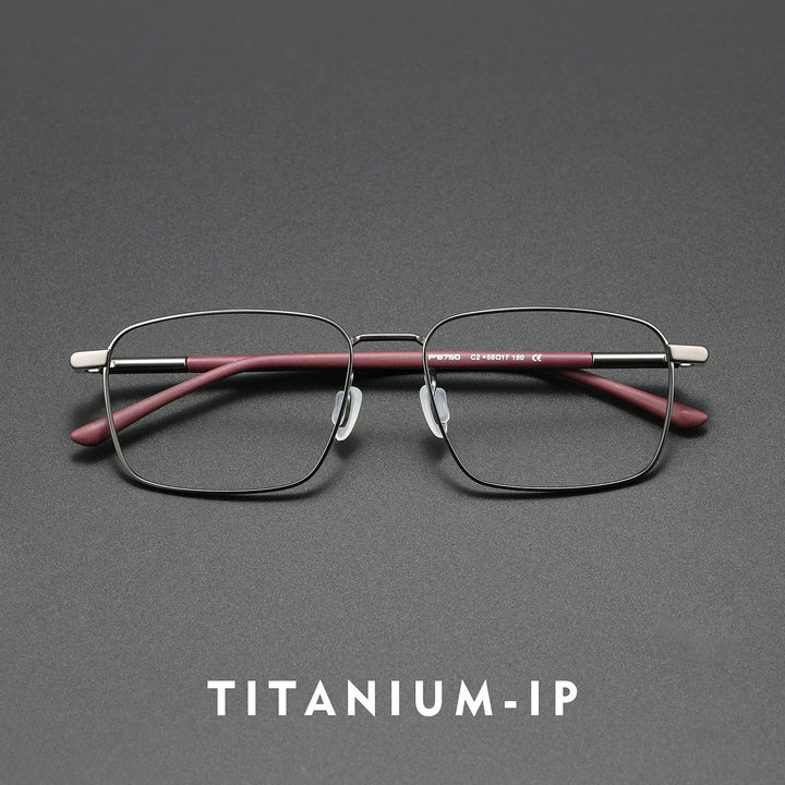 Bclear Men Full Rim Square Titanium Eyeglasses BSF-P8750JS