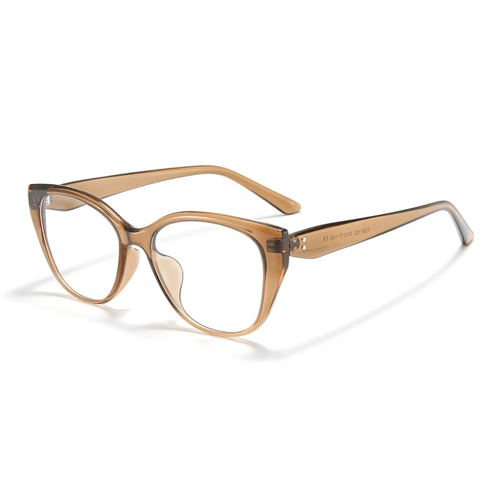 Yimaruili Women's Full Rim Cat Eye Tr 90 Titanium Eyeglasses 81132