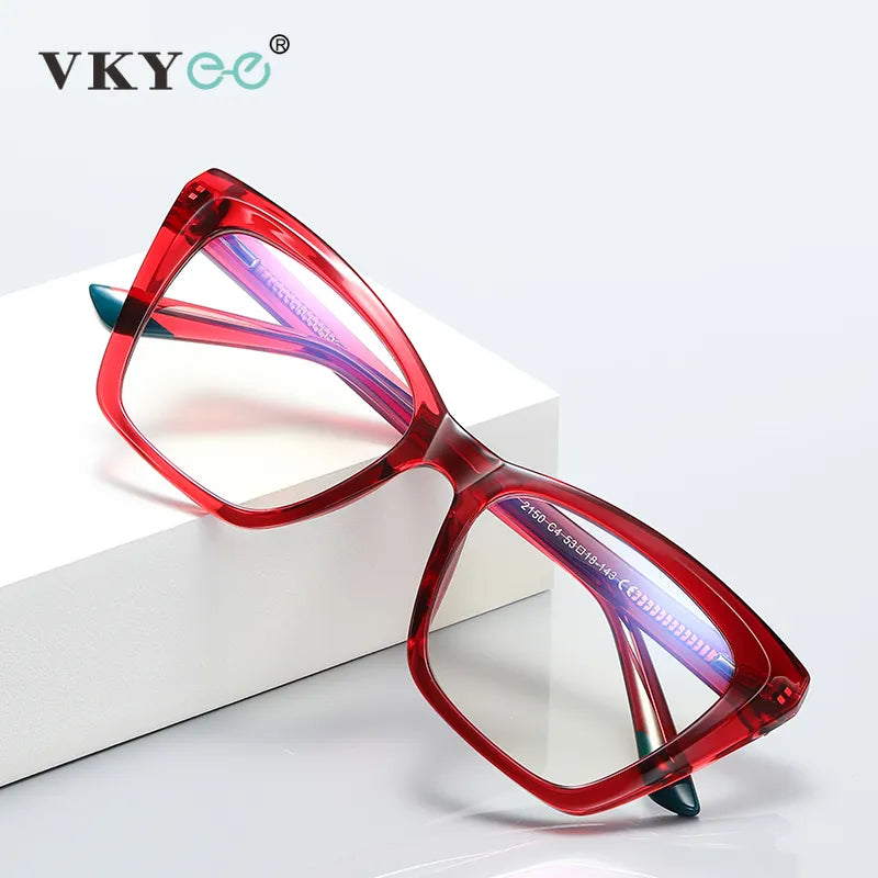 Vicky Women's Full Rim Tr 90 Titanium Square Reading Glasses 2150 Reading Glasses Vicky   
