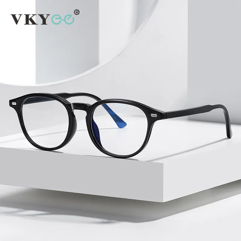 Vicky Women's Full Rim Square Tr 90 Stainless Steel Reading Glasses 5004 Reading Glasses Vicky   