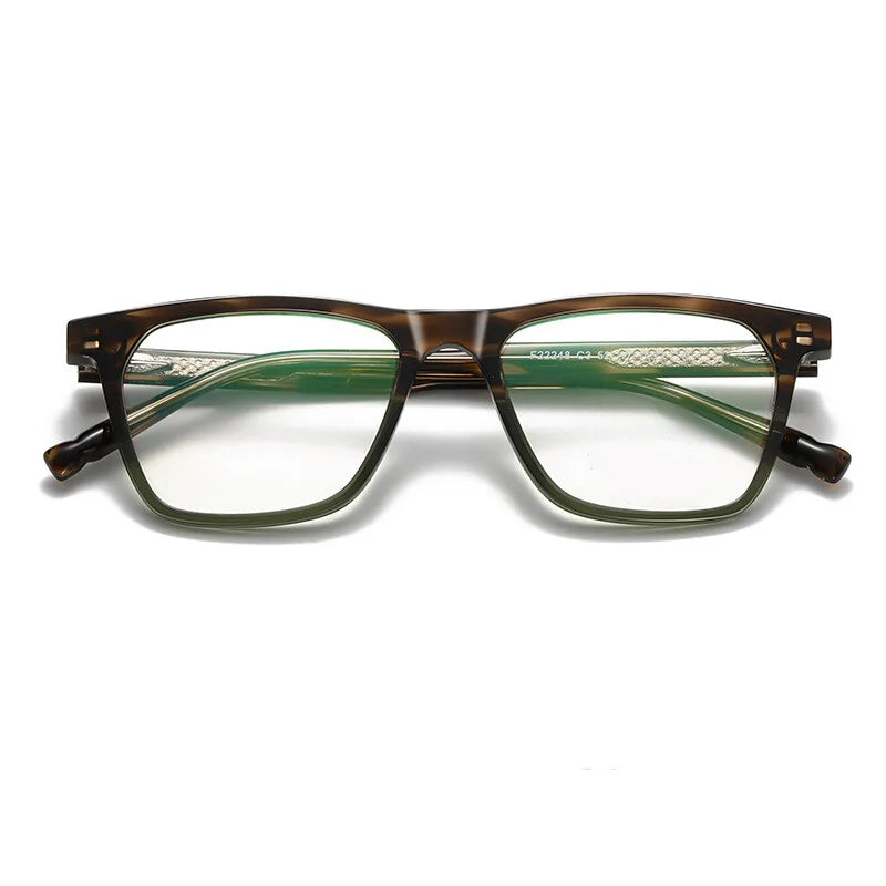 CCspace Women's Full Rim Square Acetate Reading Glasses 802576