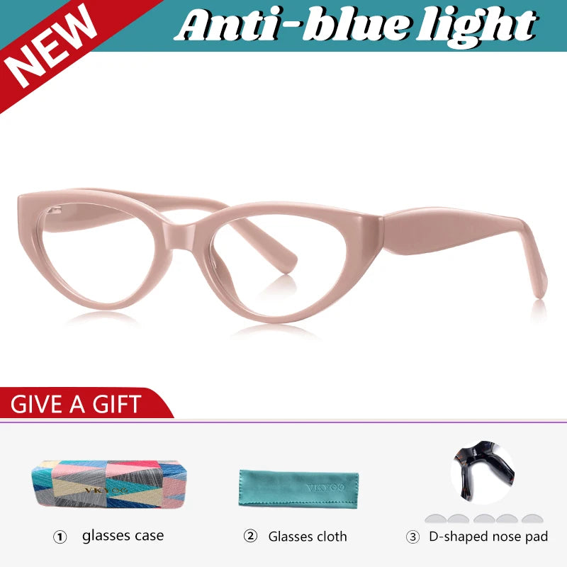 Vicky Women's Full Rim Big Cat Eye Tr 90 Titanium Reading Glasses
