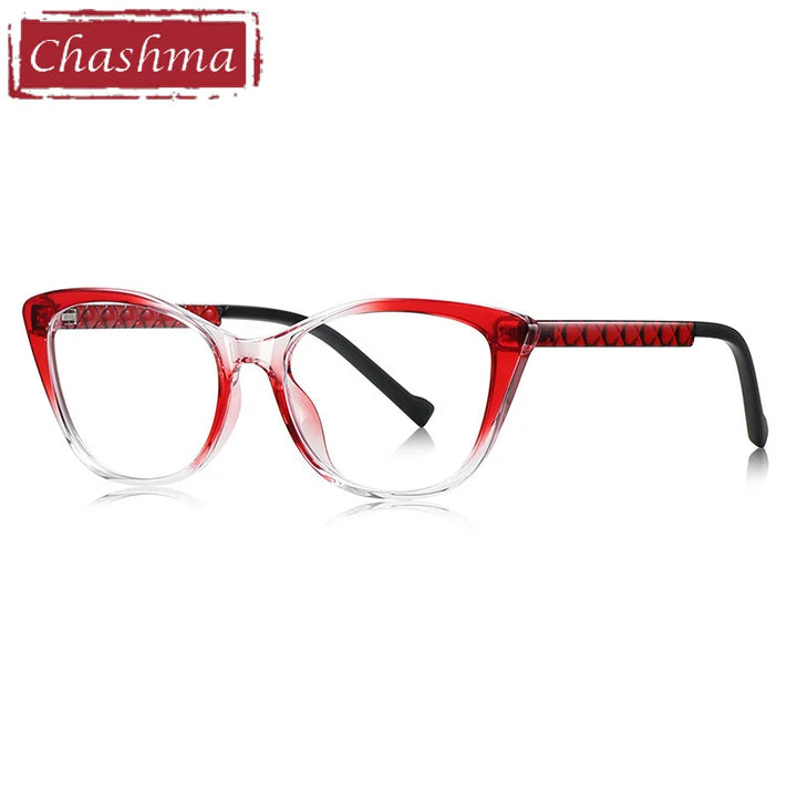 Chashma Ottica Women's Full Rim Cat Eye Tr 90 Titanium Eyeglasses 474019