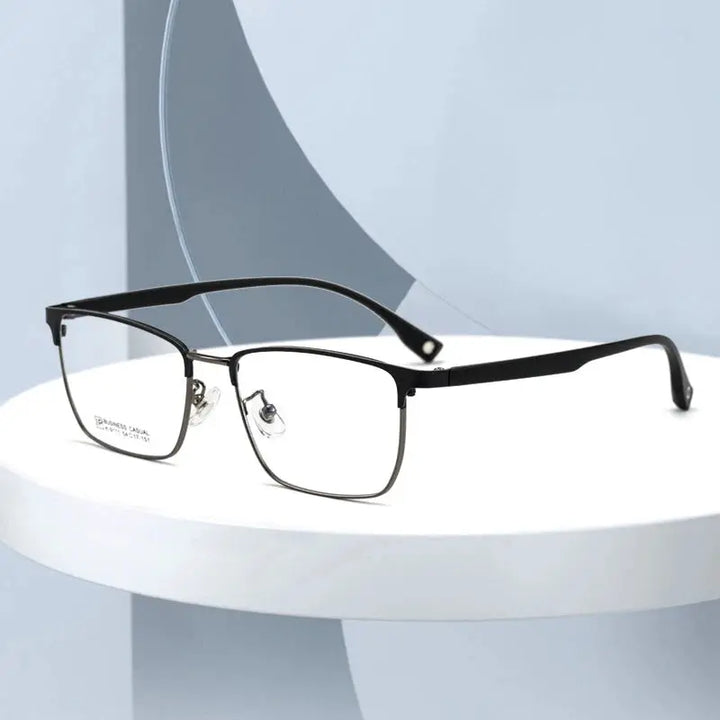 Hotochki Mens Full Rim Rectangle Alloy Frames 911100 — view 1 | Hotochki at FuzWeb