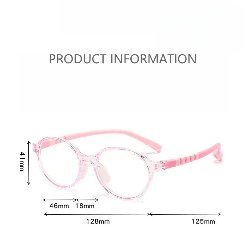 KatKani Unisex Children's Full Rim  Round Tr 90 Eyeglasses D108 Full Rim KatKani Eyeglasses   