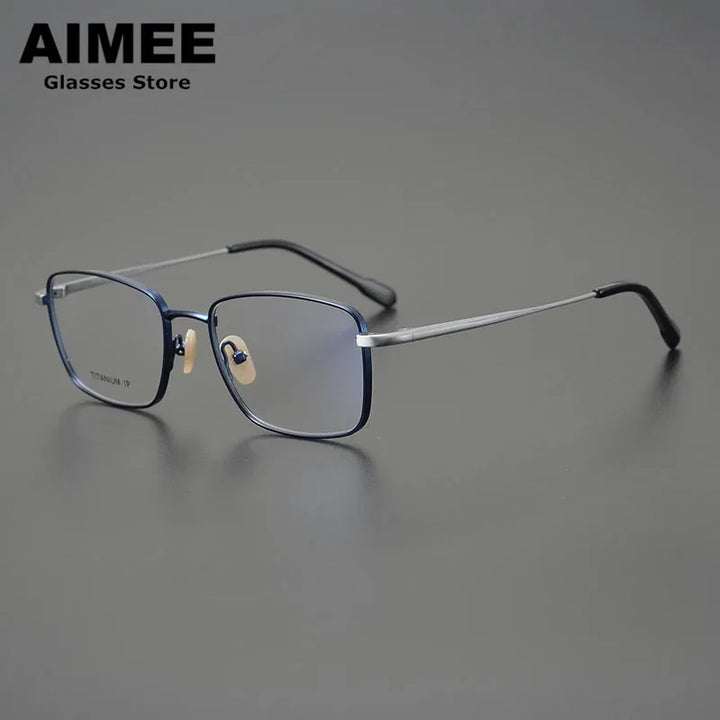 Aimee Unisex Full Rim Square Titanium Eyeglasses 9041 Full Rim Aimee   