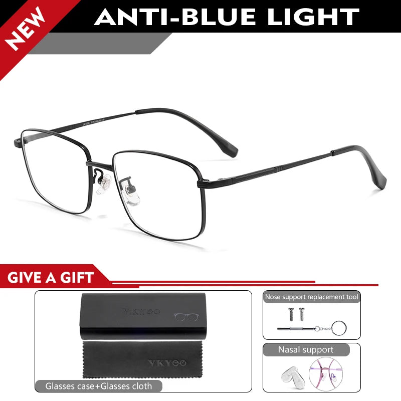 Vicky Men's Full Rim Square Alloy Reading Glasses 30825 Reading Glasses Vicky -150 30825Y-black