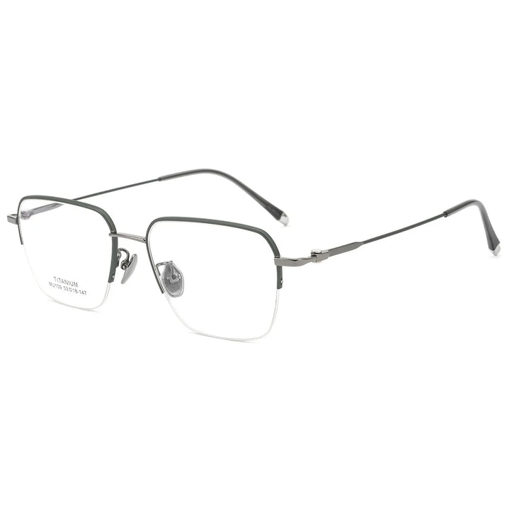 Gmei Optical MU109 men's square titanium prescription eyeglasses — view 3