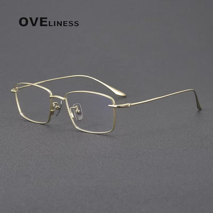 Oveliness Unisex Full Rim Square Titanium Eyeglasses 74175