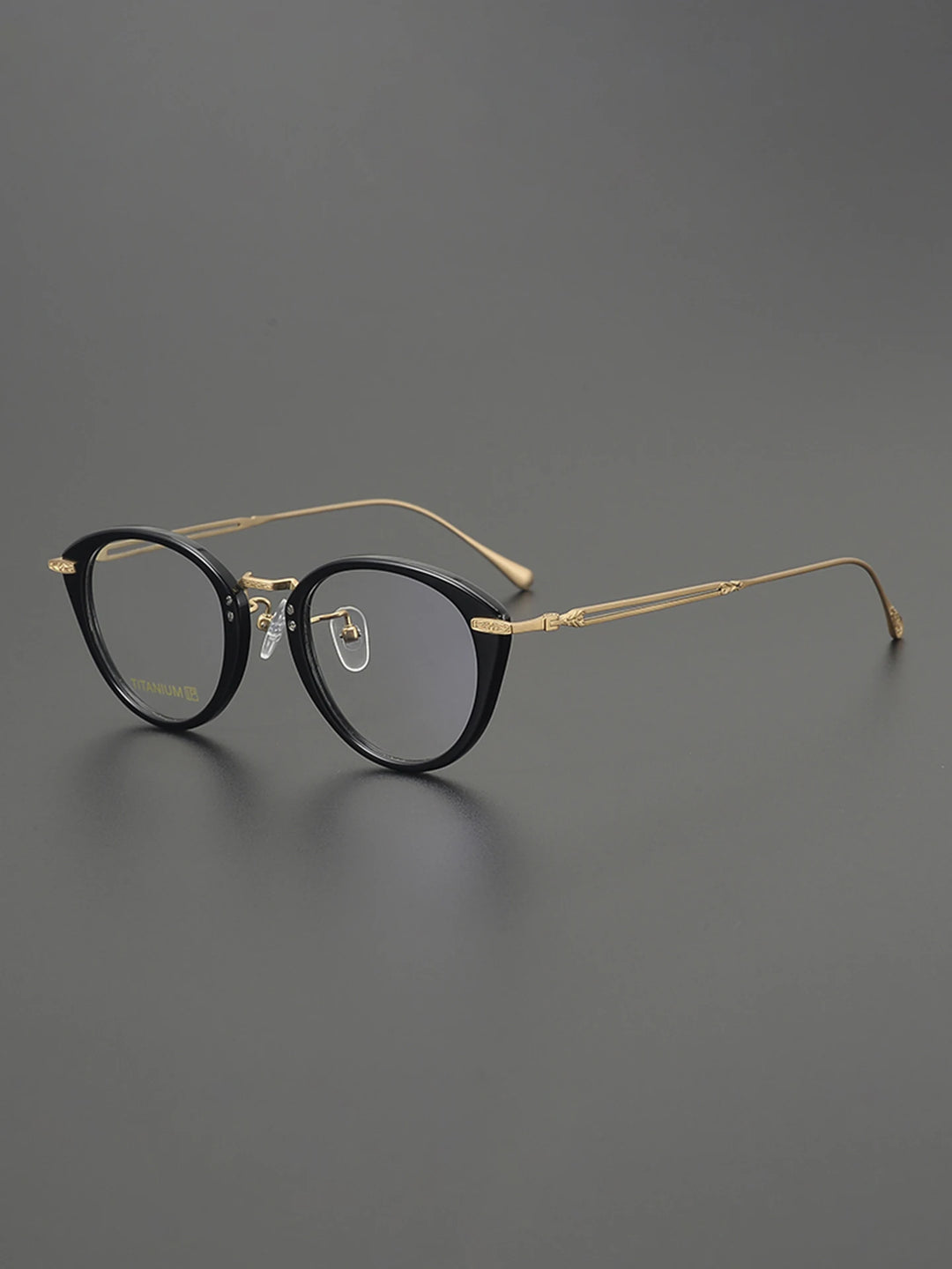 Nobler Unisex Full Rim Oval Acetate Titanium Eyeglasses 98009