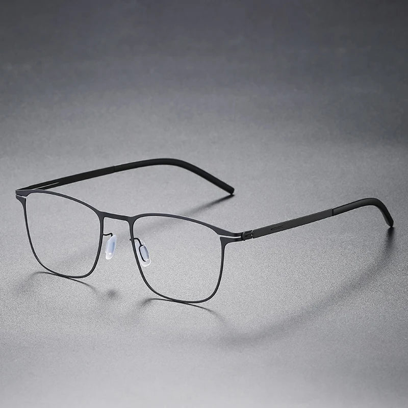 Aimee Unisex Full Rim Square Screwless Steel Eyeglasses 11942
