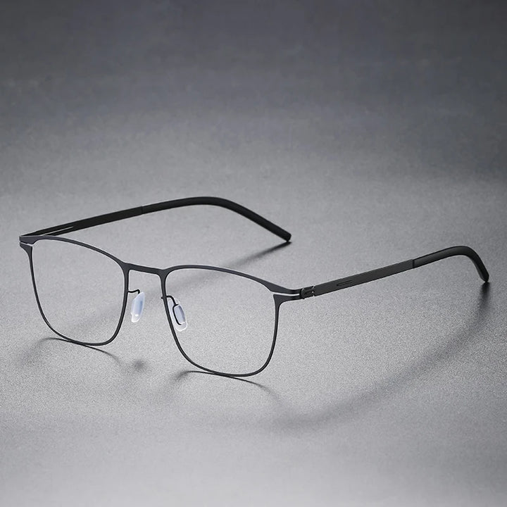 Aimee Unisex Full Rim Square Screwless Steel Eyeglasses 11942