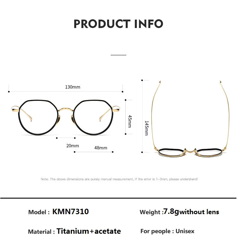 Bobbie Women's Full Rim Flat Top Oval Acetate Titanium Eyeglasses 731067