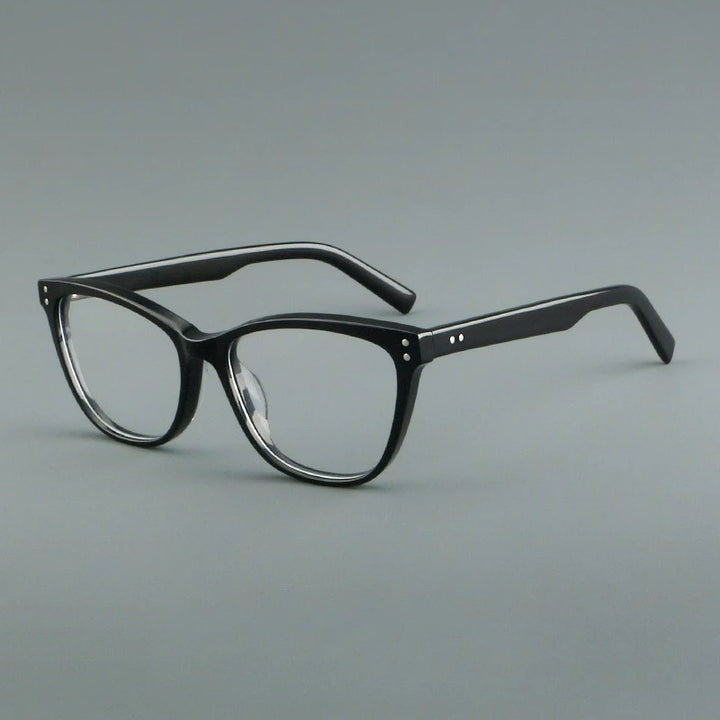 Hewei Women's Full Rim Oval Square Acetate Eyeglasses 88022