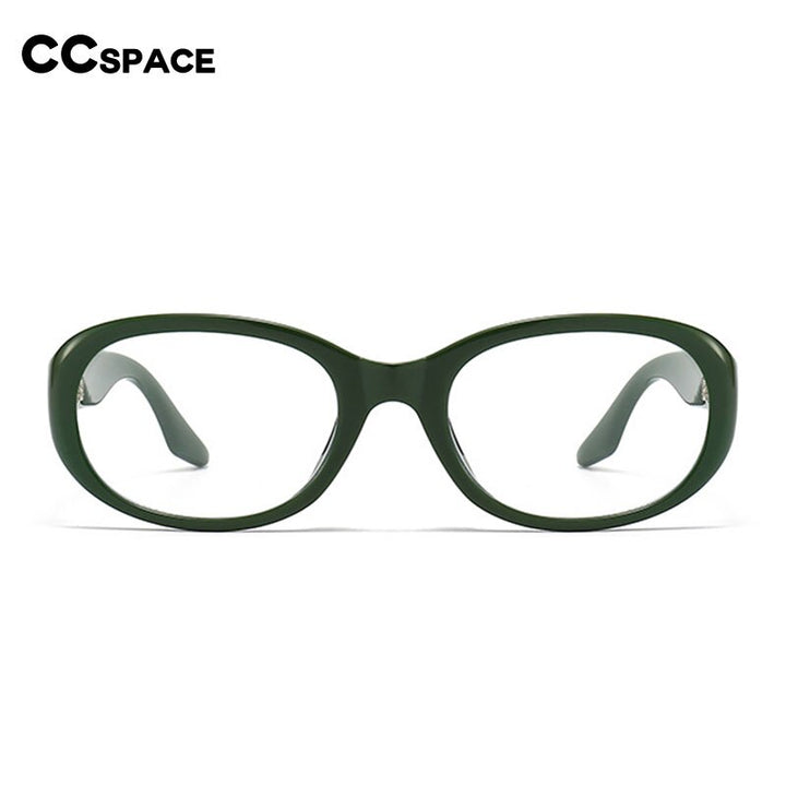 CCSpace Women's Full Rim Oval  Tr 90 Eyeglasses/Polarized Sunglasses 55869 Full Rim CCspace   
