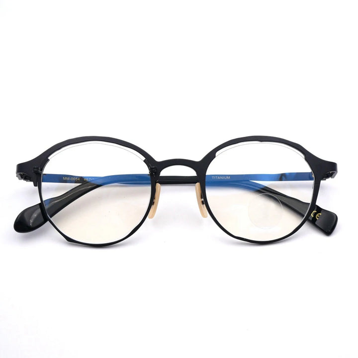 Muzz 0054 men's IP titanium prescription eyeglasses — view 4