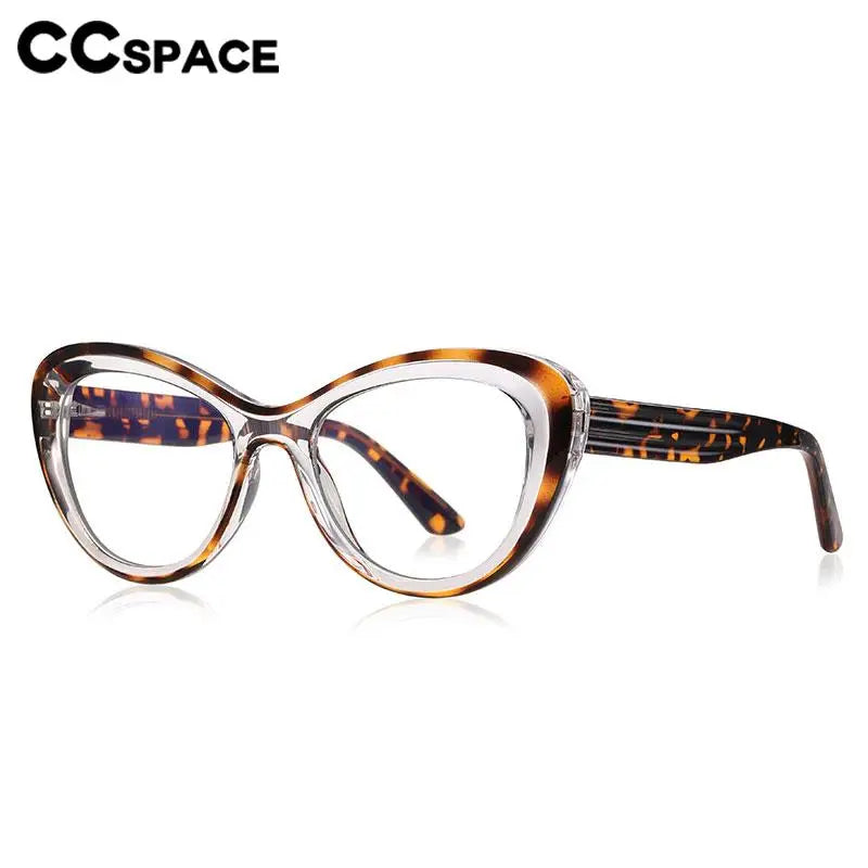 CCspace Women's Full Rim Cat Eye Plastic Eyeglasses 57389 Full Rim CCspace   