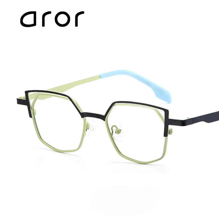 Aror Women's Full Rim Oval Square Cat Eye Titanium Eyeglasses 45527 Full Rim Aror