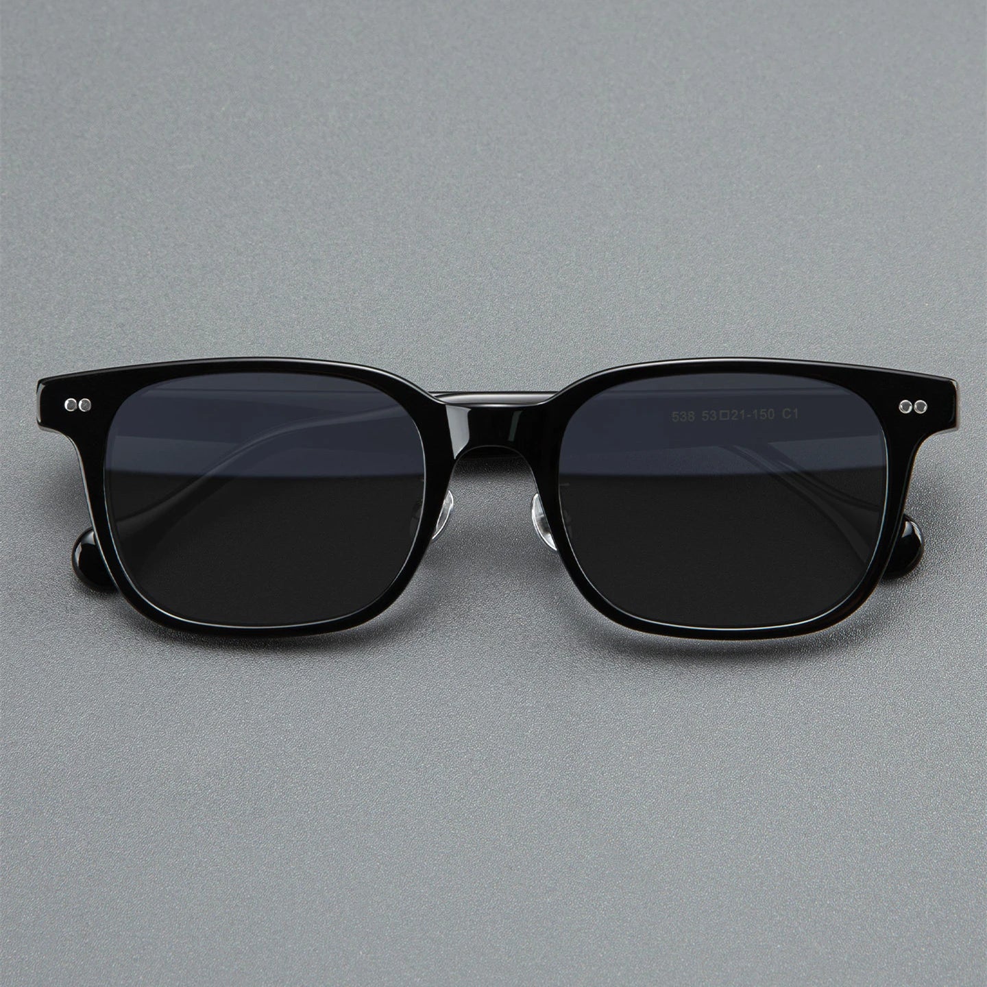 Black Mask Men Full Rim Square Acetate Polarized Sunglasses BM-538S - view 2