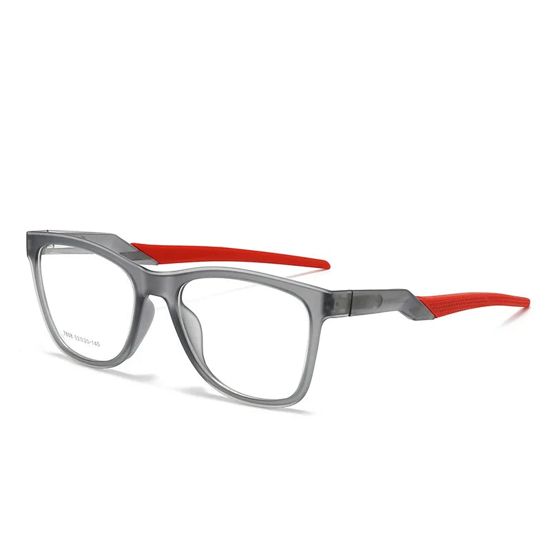Muzz 78080 unisex square TR90 sports prescription eyeglasses — view 8