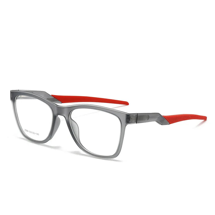 Muzz 78080 unisex square TR90 sports prescription eyeglasses — view 8