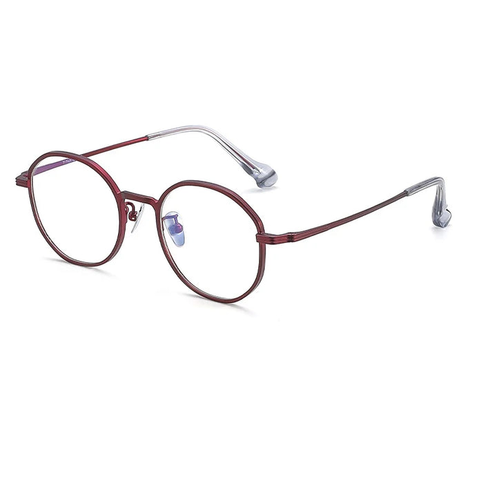 Muzz Women's Full Rim Oval Round Titanium Eyeglasses 811012