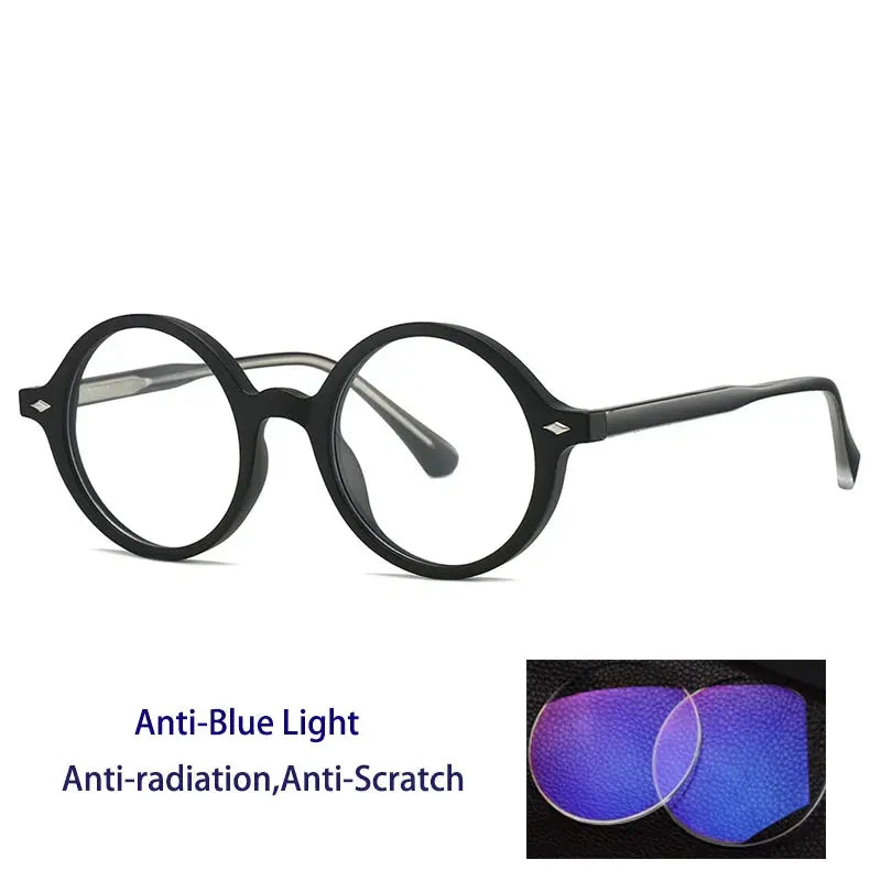 Kocolior 280190 Unisex Full Rim Round PC Alloy Frames FuzWeb