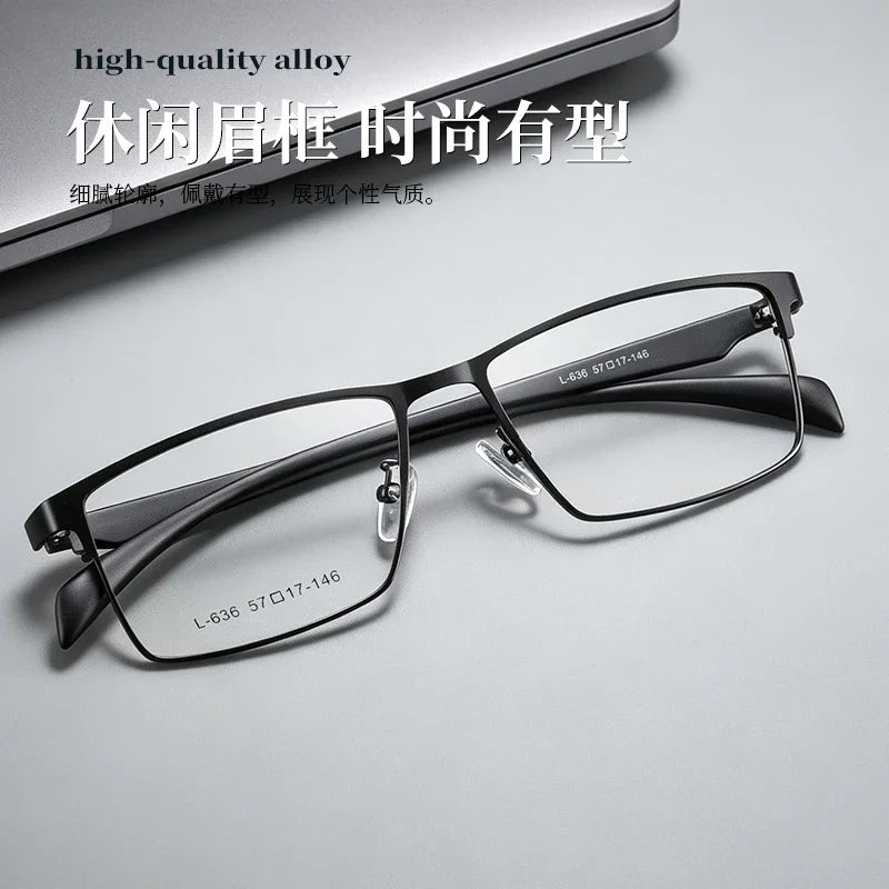 Bclear Men Full Rim Square Alloy Eyeglasses MY-L636