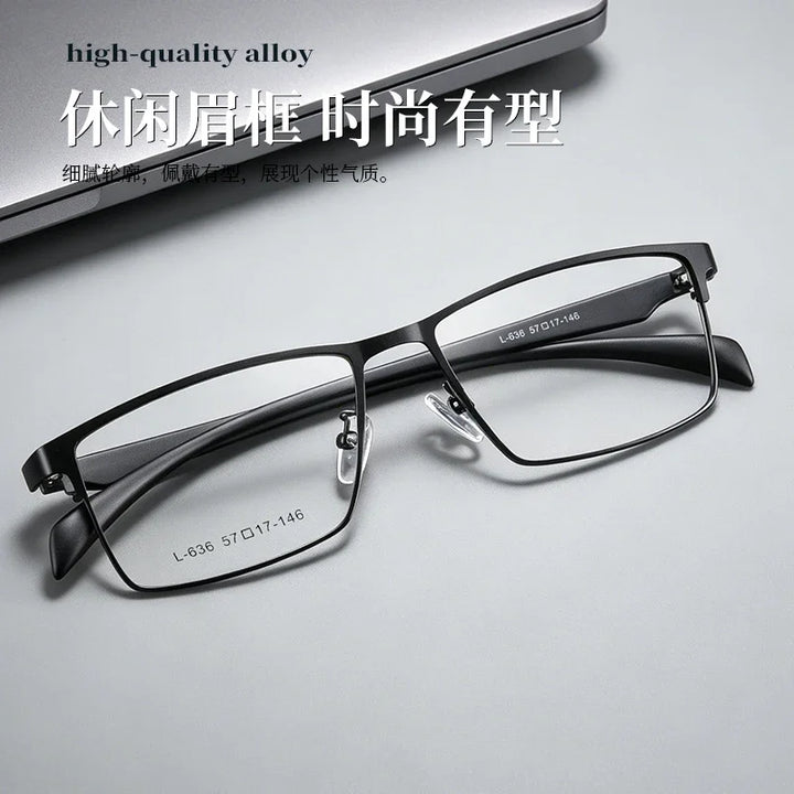 Bclear Men Full Rim Square Alloy Eyeglasses MY-L636