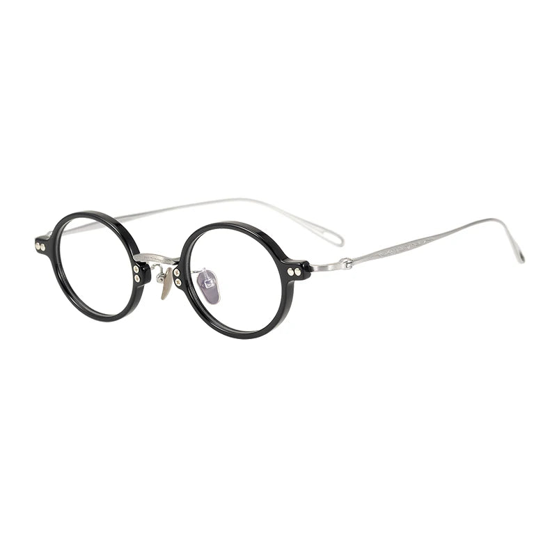 Nobler Unisex Full Rim Round Oval Titanium Acetate Eyeglasses A596 Full Rim Nobler   