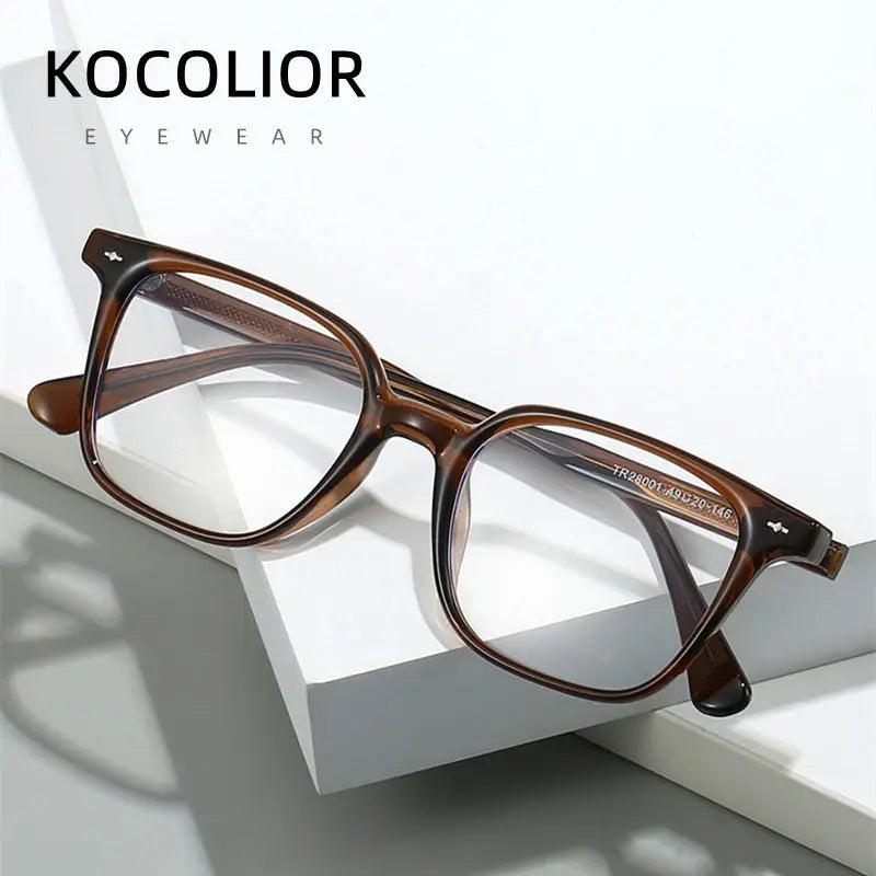 Kocolior 280010 Unisex Full Rim Oval Square Tr 90 Alloy Frames FuzWeb