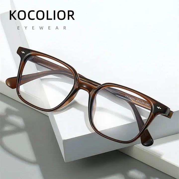 Kocolior 280010 Unisex Full Rim Oval Square Tr 90 Alloy Frames FuzWeb