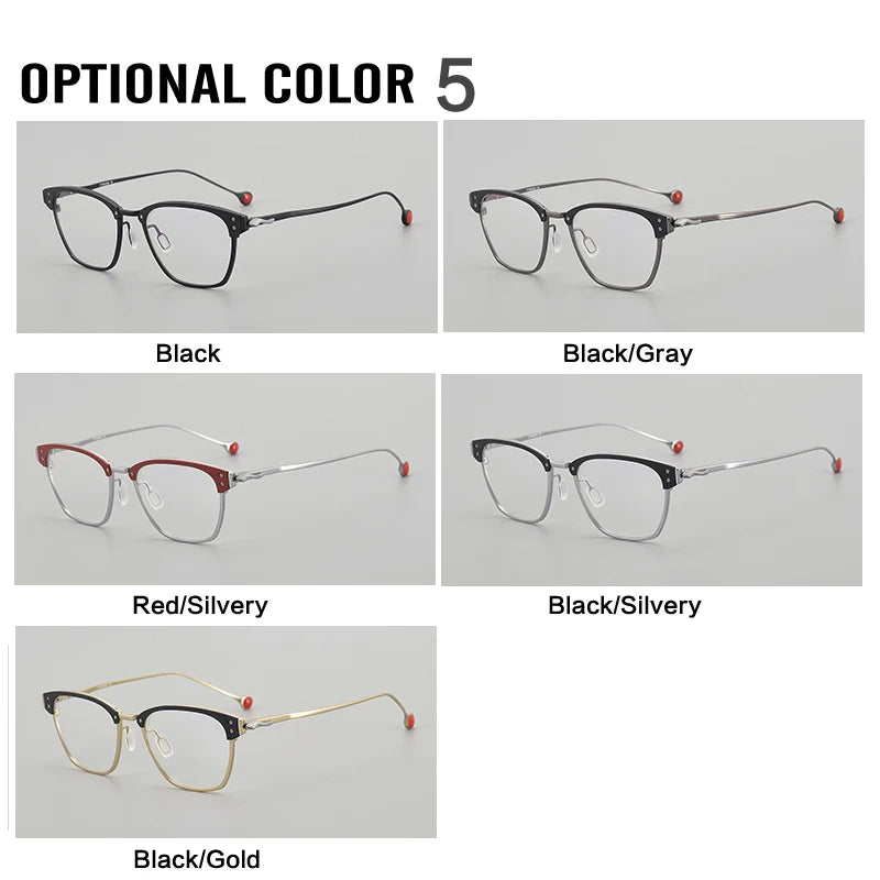 Muzz 402 unisex pure titanium prescription eyeglasses — view 3