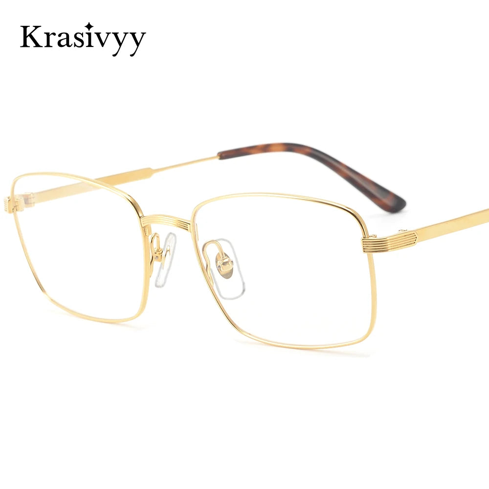 Krasivyy Women's Full Rim Square Titanium Eyeglasses 303470