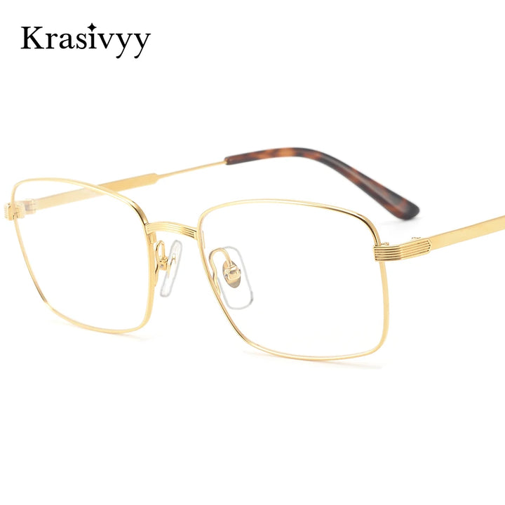 Krasivyy Women's Full Rim Square Titanium Eyeglasses 303470