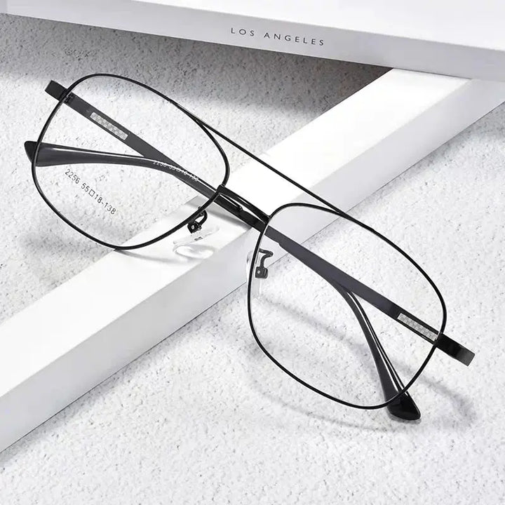 Hdcrafter Mens Full Rim Double Bridge Titanium Frames 225600 — view 1 | Hdcrafter Eyeglasses at FuzWeb