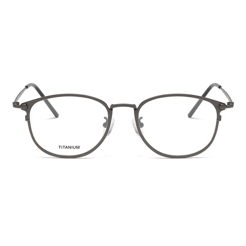 Reven Jate Unisex Full Rim Round Titanium Eyeglasses J1073 Full Rim Reven Jate   