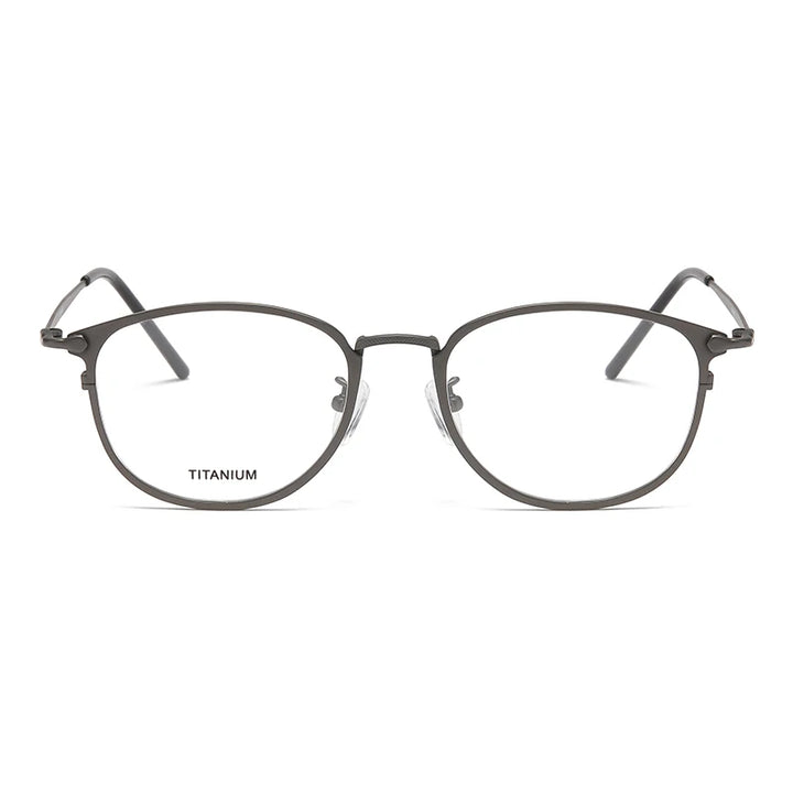 Reven Jate Unisex Full Rim Round Titanium Eyeglasses J1073 Full Rim Reven Jate   