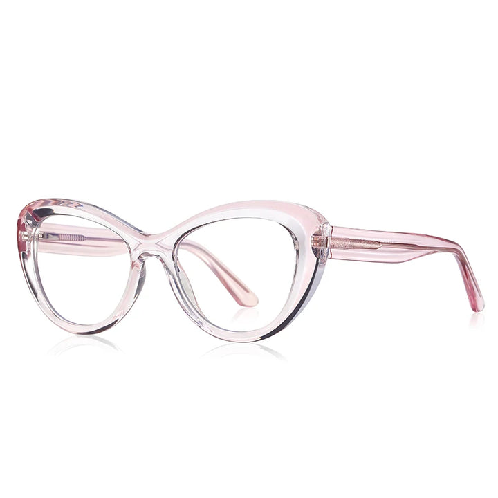 Vicky Women's Full Rim Oval Cat Eye Tr 90 Alloy Reading Glasses 2173 Reading Glasses Vicky 0 PFD2173-C3 