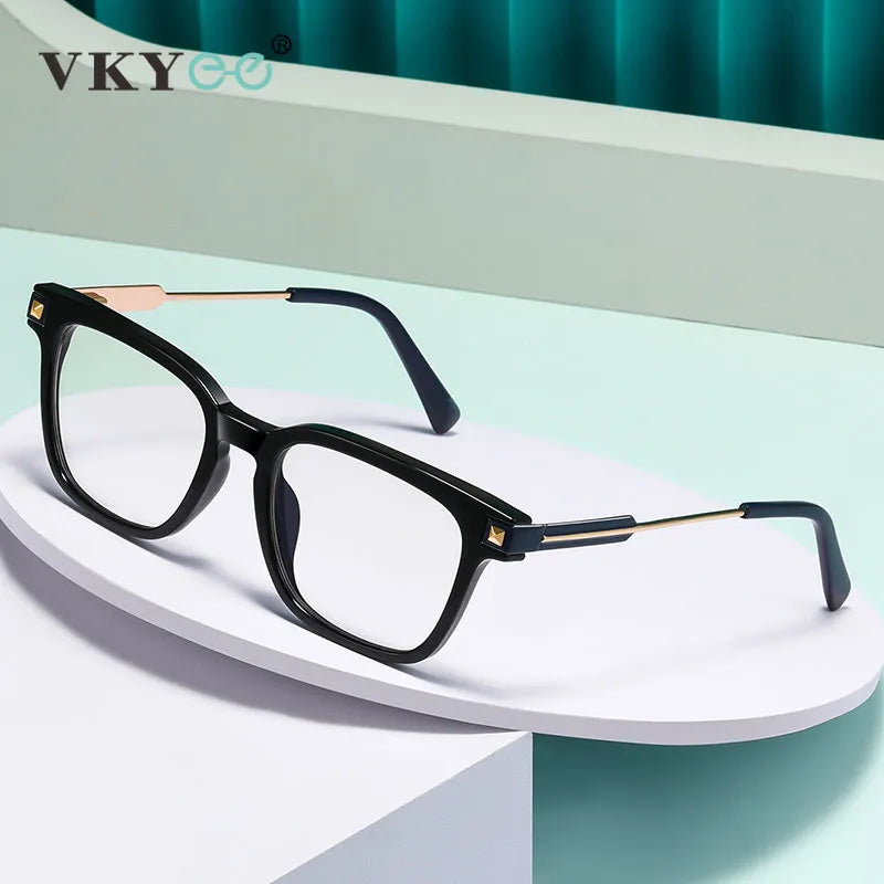 Vicky Women's Full Rim Square Tr 90 Alloy Reading Glasses 2068 Reading Glasses Vicky   