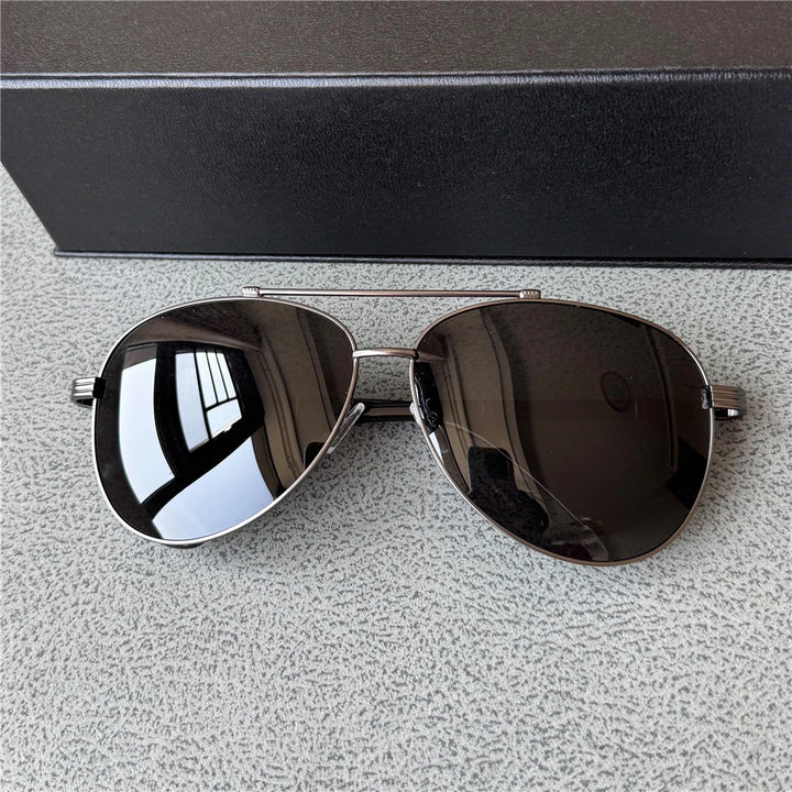 Cubojue Unisex Full Rim Oversized Oval Alloy Sunglasses 70167