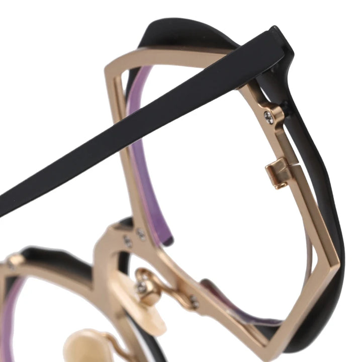 Muzz 0100 men's oval IP titanium acetate prescription eyeglasses — view 8