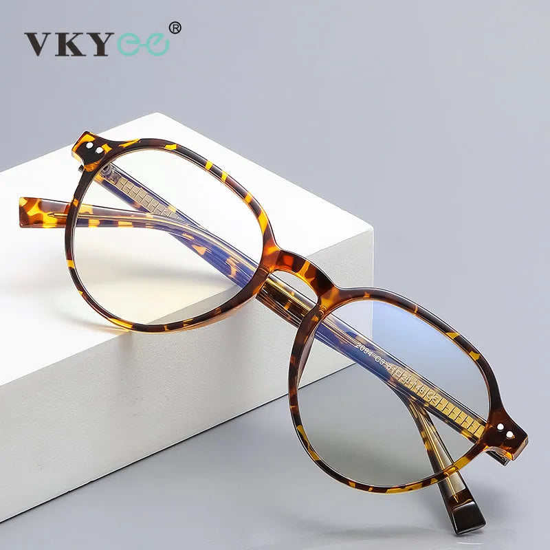 Vicky Unisex Full Rim Round Tr 90 Alloy Reading Glasses 2094 Reading Glasses Vicky   