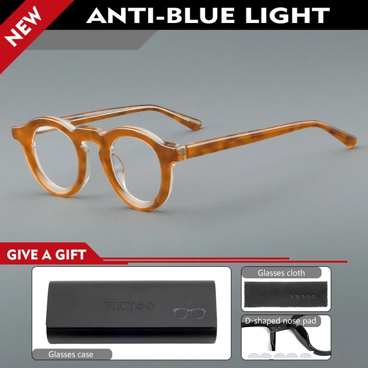 Vicky Women's Full Rim Round Acetate Reading Glasses 623107