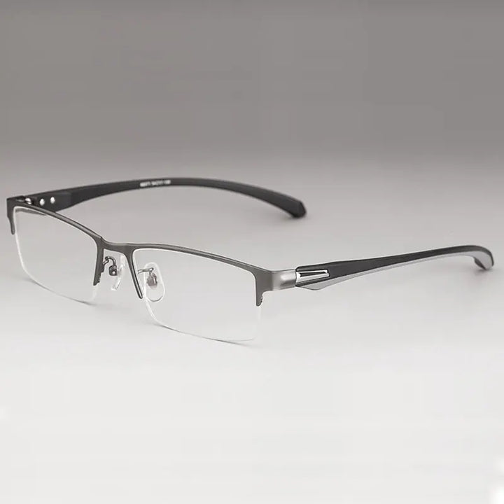 Hotony Unisex Full Or Semi Rim Square Tr 90 Alloy Eyeglasses 56017