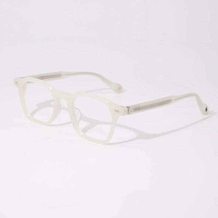 Hewei Unisex Full Rim Polygon Square Acetate Eyeglasses 23009